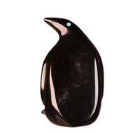 Zuni Pueblo Black and White Penguin Fetish By Calvert Bowannie