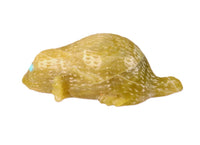 Zuni Pueblo Green Platypus Fetish By Bernie Laselute