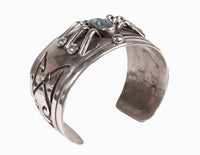 Navajo Cuff Bisbee Turquoise Bracelet