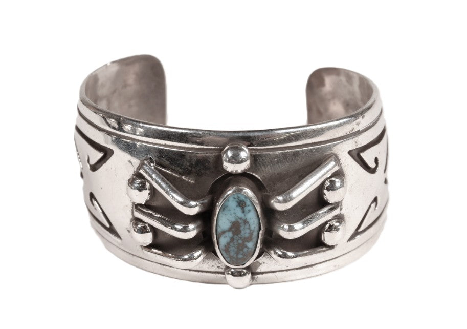 Navajo Cuff Bisbee Turquoise Bracelet
