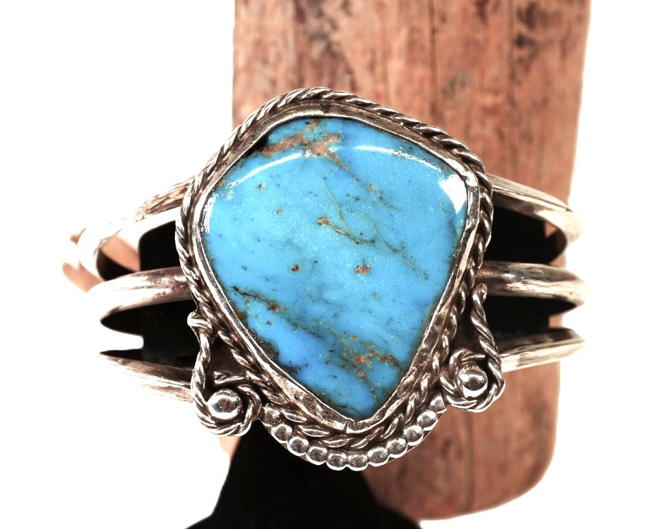 Navajo Sterling Silver Turquoise Bracelet