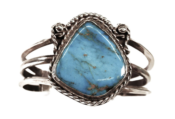 Navajo Sterling Silver Turquoise Bracelet