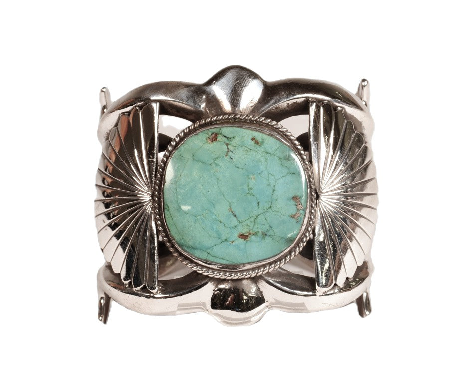 Navajo Large Turquoise Cuff Bracelet