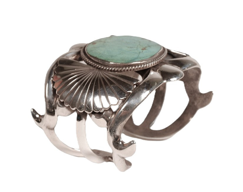 Navajo Large Turquoise Cuff Bracelet