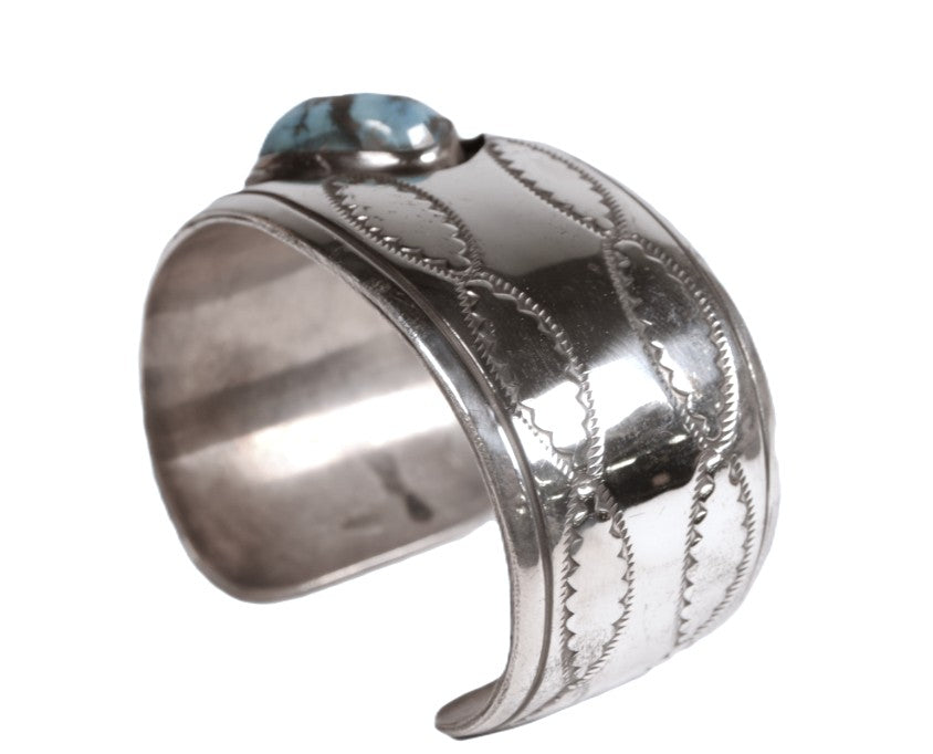 Navajo Turquoise Cuff Bracelet By Earl King