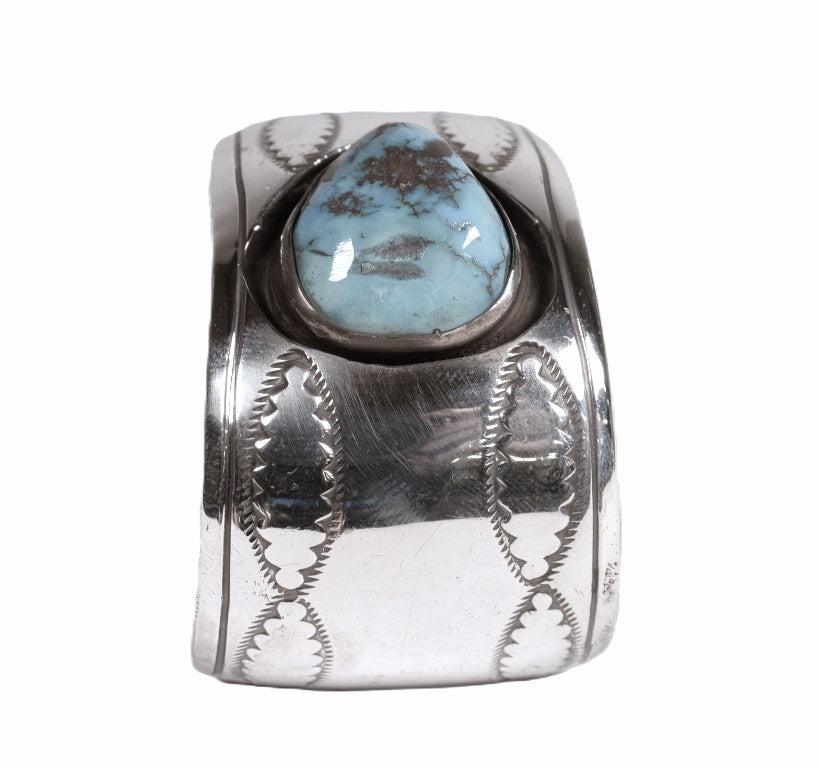 Navajo Turquoise Cuff Bracelet By Earl King