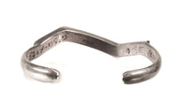 Zuni Sterling Silver Multi Stone Inlay Zig Zag Cuff Bracelet