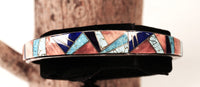 Navajo Multi Stone Inlay Cuff Bracelet By Pamela Daniels
