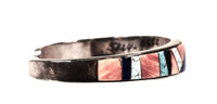 Navajo Multi Stone Inlay Cuff Bracelet By Pamela Daniels