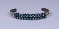 Zuni 26 Petite-Point Blue Turquoise Bracelet