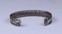 Zuni Sterling Silver 14 Petit-Point Turquoise Bracelet