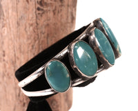 Navajo Sterling Silver 7 Variscite Setting Bracelet