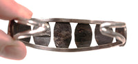 Navajo Sterling Silver 7 Variscite Setting Bracelet