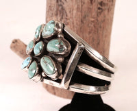 Navajo Sterling Silver Turquoise Cuff