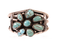 Navajo Sterling Silver Turquoise Cuff