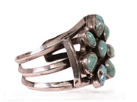 Navajo Sterling Silver Turquoise Cuff