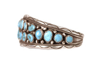 Navajo Turquoise Cuff Bracelet By Anita Whitegoat