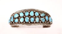 Navajo Turquoise Cuff Bracelet By Anita Whitegoat