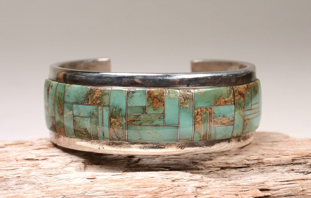 Navajo Dine Sterling Silver Bracelet By Frank Chee