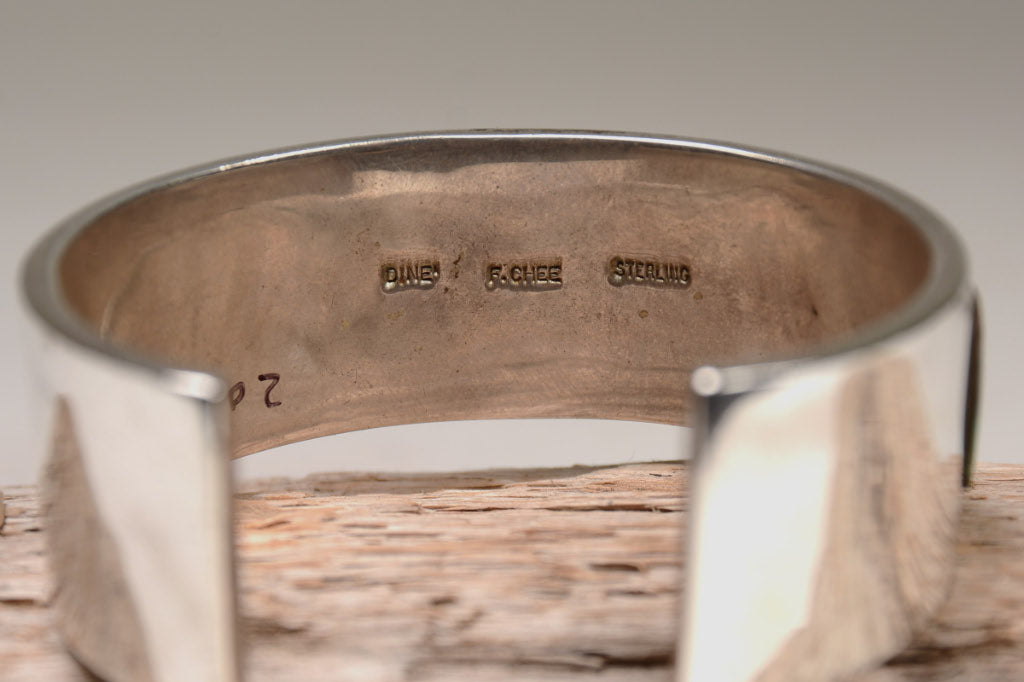 Navajo Dine Sterling Silver Bracelet By Frank Chee