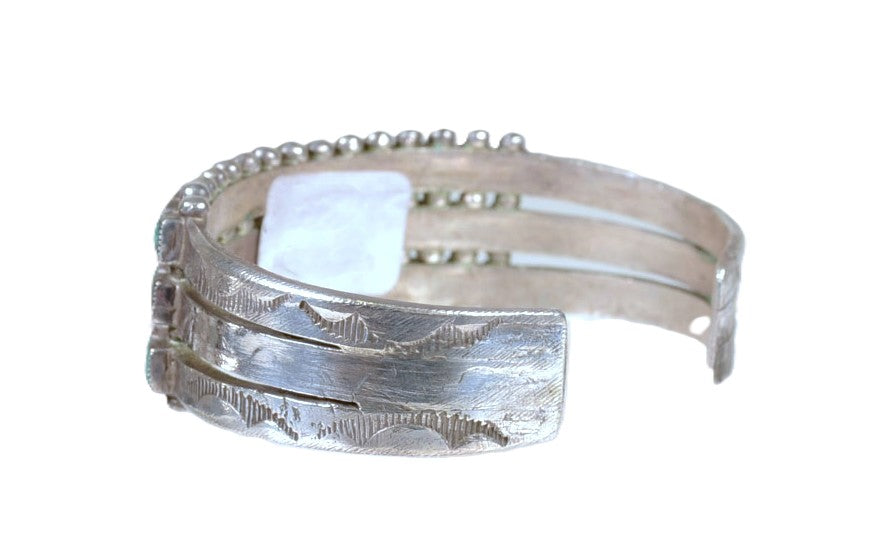 Vintage Navajo Three Row Cuff Bracelet