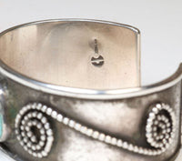 Navajo Sterling Silver and Turquoise Cuff Bracelet