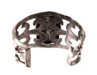 Navajo Sterling Silver Bracelet with Multi Stone Gahn Dancer Inlayed
