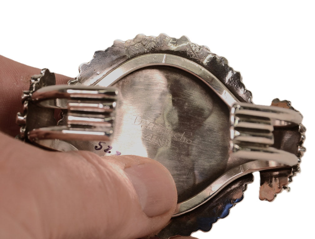 Zuni Cluster Style Cuff Bracelet By Don and Viola Eriacho