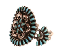 Zuni Cluster Style Cuff Bracelet By Don and Viola Eriacho