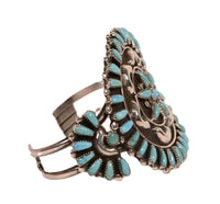 Zuni Cluster Style Cuff Bracelet By Don and Viola Eriacho