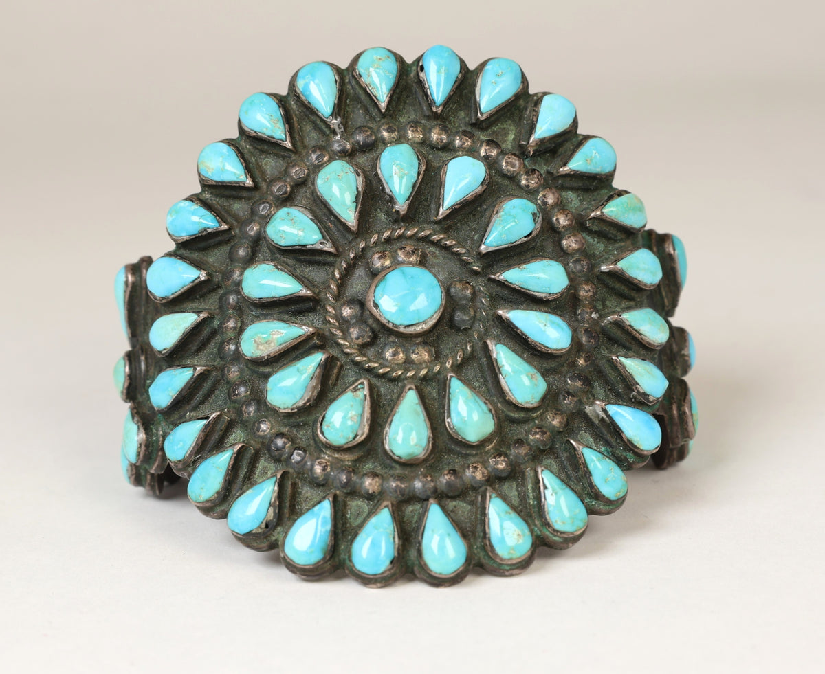 Zuni Teardrop Turquoise Bracelet