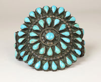 Zuni Teardrop Turquoise Bracelet