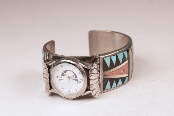 Zuni Sterling Silver Watch Cuff