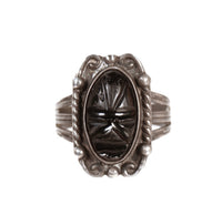 Mexico Silver Black Stone Ring