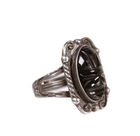 Mexico Silver Black Stone Ring