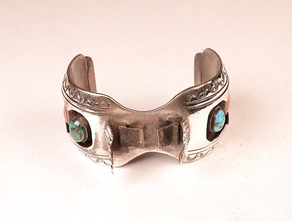 Navajo Sterling Silver Watch Bracelet