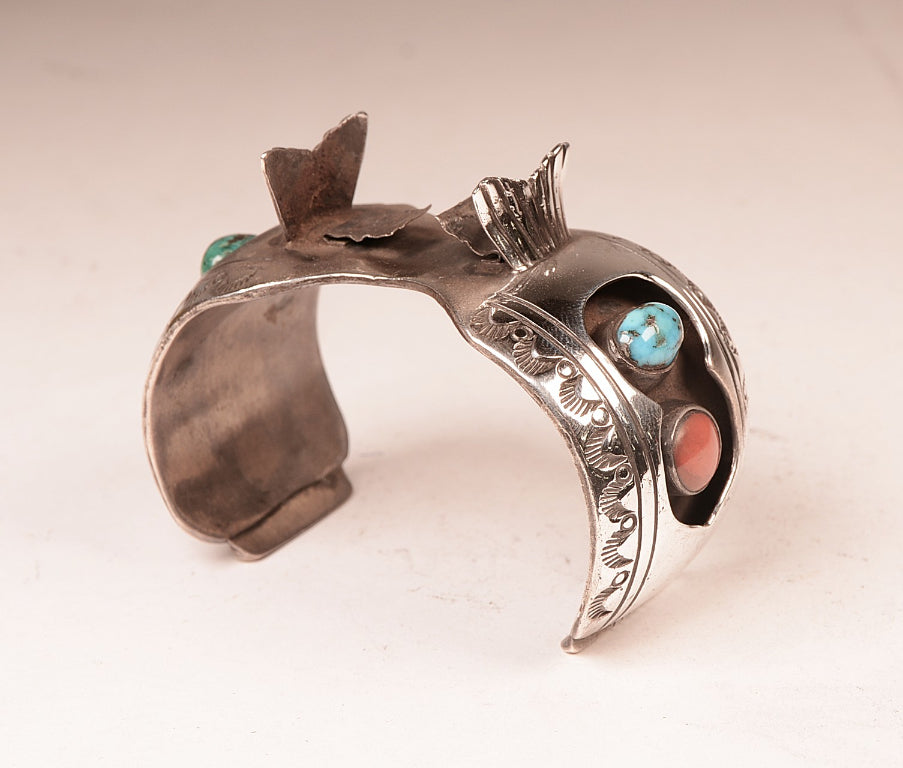 Navajo Sterling Silver Watch Bracelet