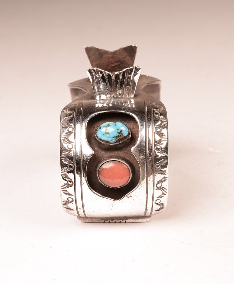 Navajo Sterling Silver Watch Bracelet