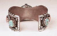 Navajo Sterling Silver Watch Bracelet By Rodania