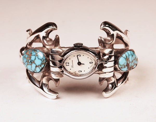 Navajo Sterling Silver Lucerne  Wristwatch