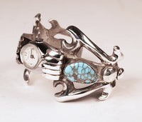 Navajo Sterling Silver Lucerne  Wristwatch