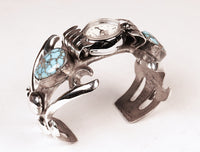 Navajo Sterling Silver Lucerne  Wristwatch