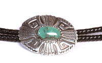 Navajo Sterling Silver Bolo Tie By Tom Billy