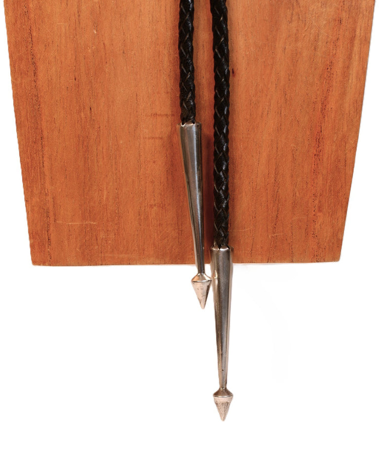 Navajo Overlay Bolo Tie By RMT