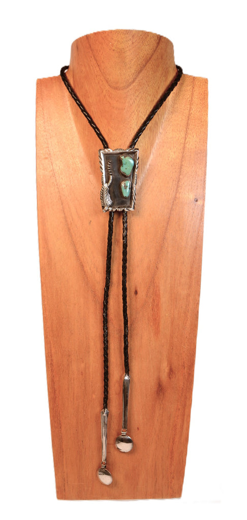Navajo Bolo Tie By R. Platero