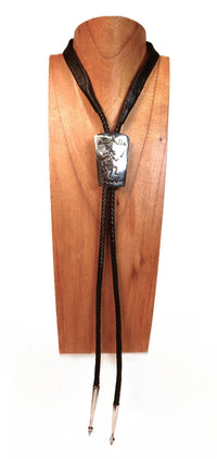 Hopi Pueblo Bolo Tie By Harrington Poleviyuma