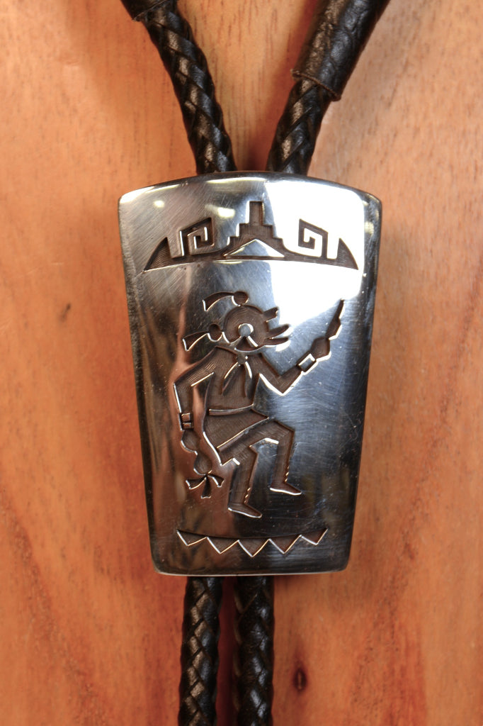 Hopi Pueblo Bolo Tie By Harrington Poleviyuma
