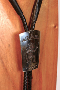 Hopi Pueblo Bolo Tie By Harrington Poleviyuma