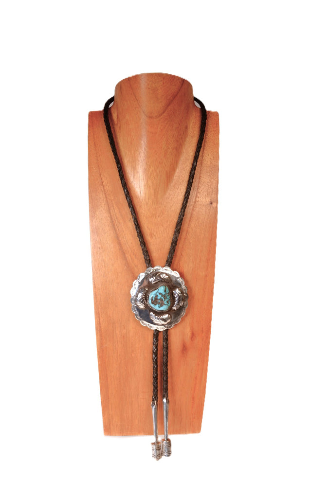 Navajo Sterling Silver Bolo Tie