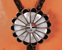 Navajo Sunface Bolo Tie